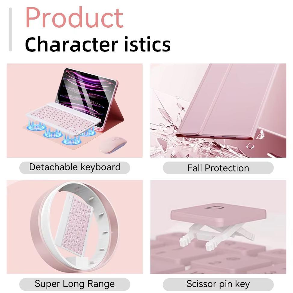 Keyboard Case Samsung Tab A9 8.7" A9+ S9 S10 FE S10Lite Magnetic Tablet Case Samsung Galaxy Tab S6LI