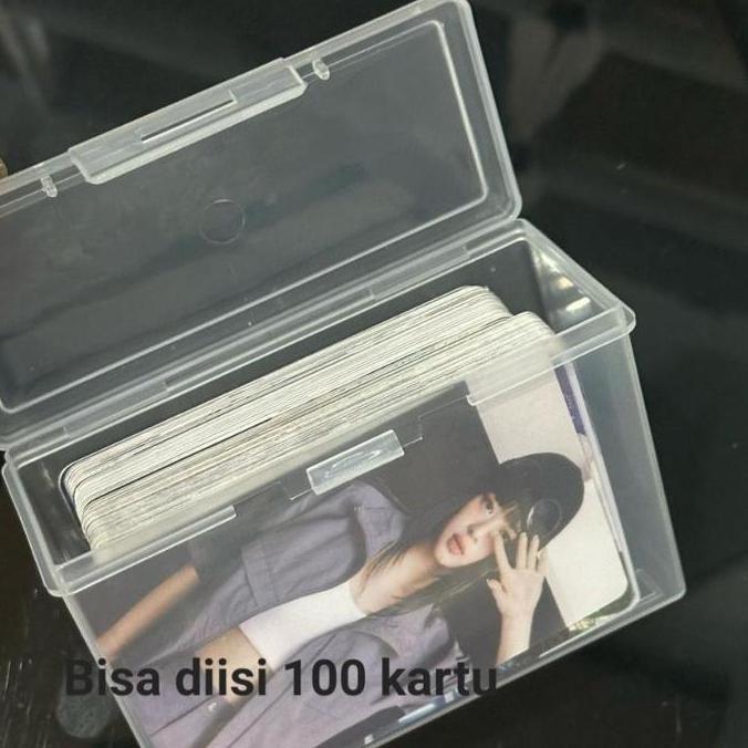 Box Container Penyimpanan Serbaguna Kartu Besar Plastik