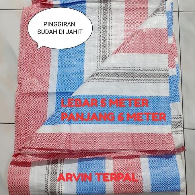 Terpal Jemur Padi 5x6 / Terpal Hamparan Padi / Jemuran Padi / Terpal