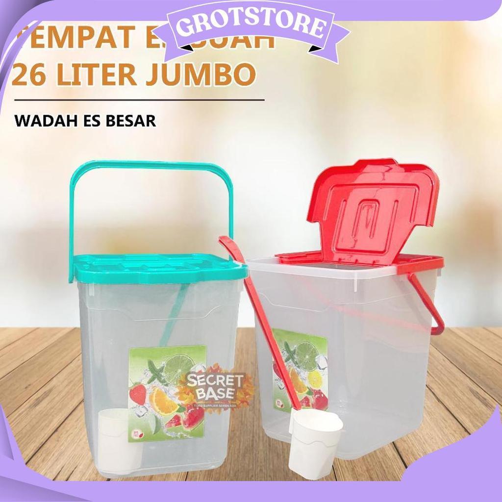 Toples Es Buah - Bonus Gayung / Tempat Es Buah Besar/ Aquarium Es Buah Sale