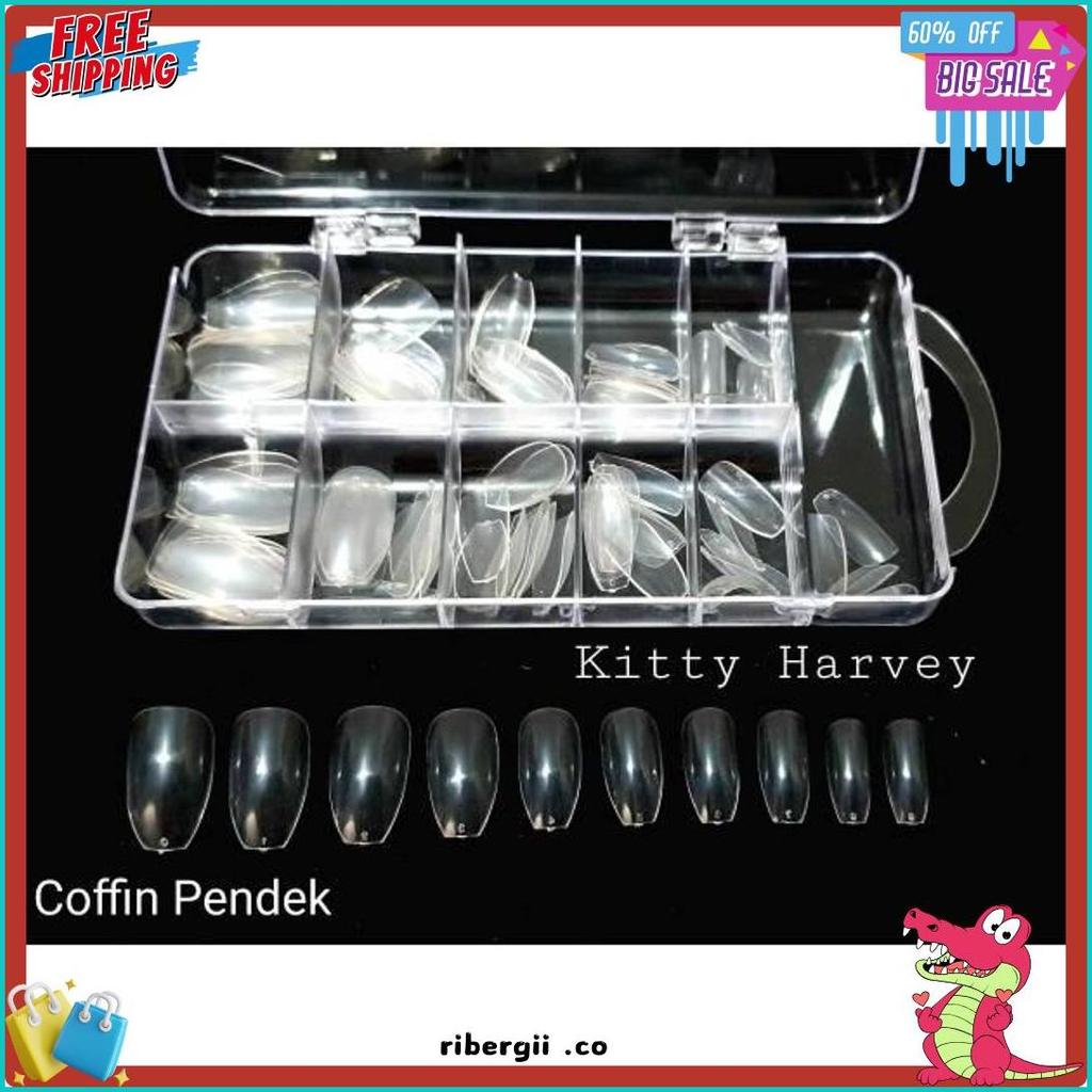 Diskon Up To 70% Kuku Palsu Polos Box Mika 100Pcs | Fake Nail | Nail Art