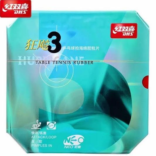 TERMURAH - KARET TENIS MEJA DHS HURRICANE 3 NEO COMMERCIAL ORIGINAL