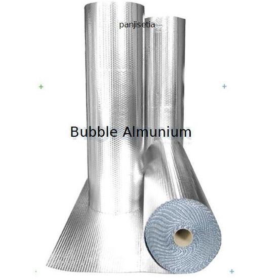 Almunium bubble foil peredam panas Aluminium insulasi atap 1 Roll Ori
