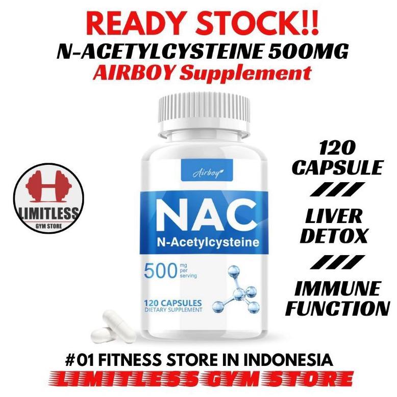 Usa Nac Acetyl L-Cysteine 500Mg - 120 Kapsul Antioksidan Glutathione L Cysteine Original