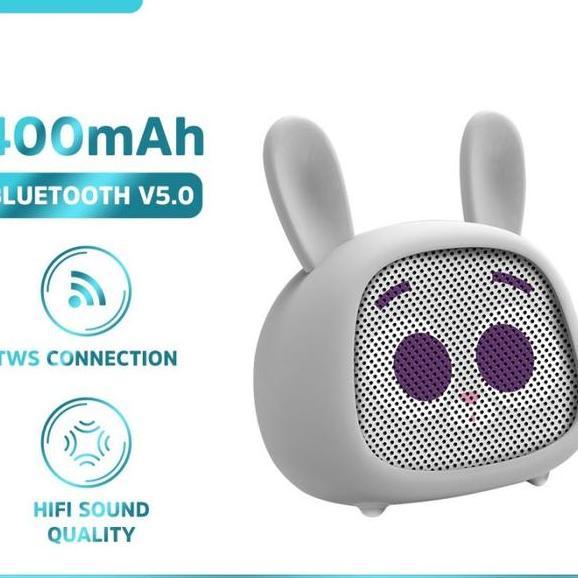 Kivee Wireless Portable Bluetooth Speaker Mw12 Kado Hadiah Kelinci