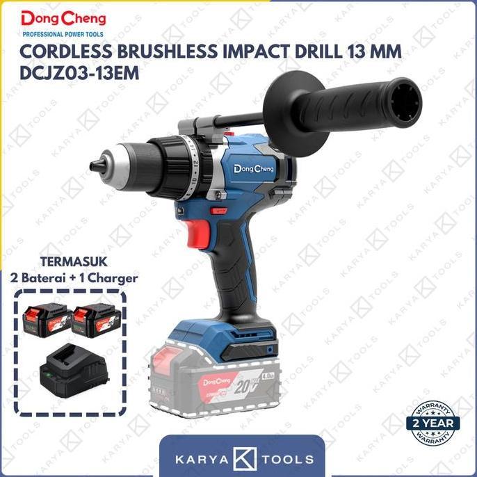 Dongcheng DCJZ 03-13 Cordless Brushless Impact Drill / Bor Impact 13mm