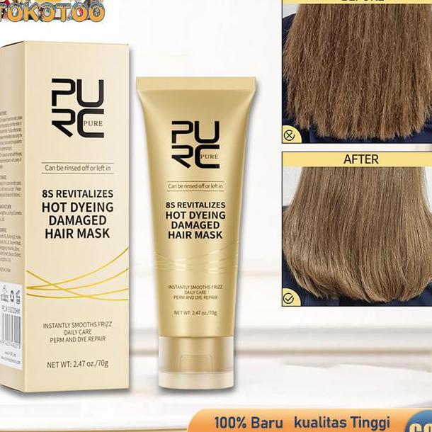 Purc Brazilian Keratin Treatment Keratin Smoothing Treatment Brazilian 70Ml Masker Rambut Pelembut