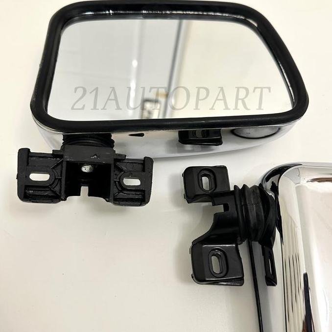 Spion Mobil Panther Kotak / Kijang Super / Kijang Grand / Jantan Chrome Model Kecil HARGA SUDAH SET