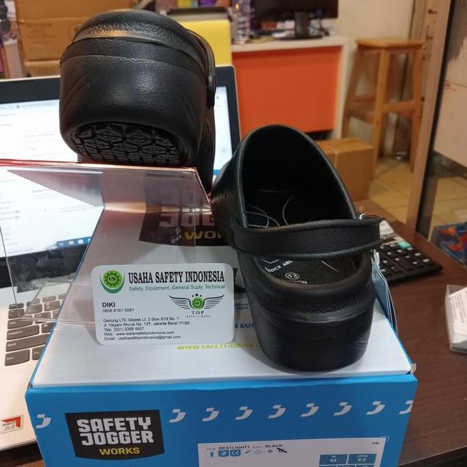 Sandal Safety Jogger Bestlight Oxypas / Sendal Jogger Bestlight Hitam