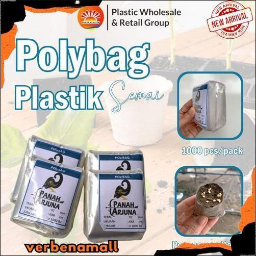 Terlaris Polybag semai 6x7 plastik semai/polybag benih 1ikat= 1000pcs Polybag cabai