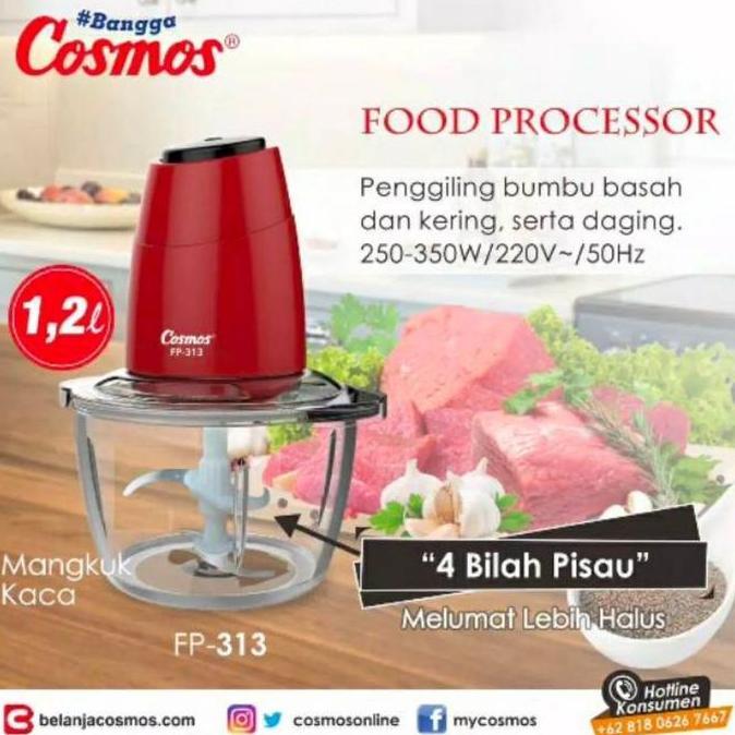 Chopper Cosmos FP313 - Food Prosessor Cosmos FP-313 / FP 313
