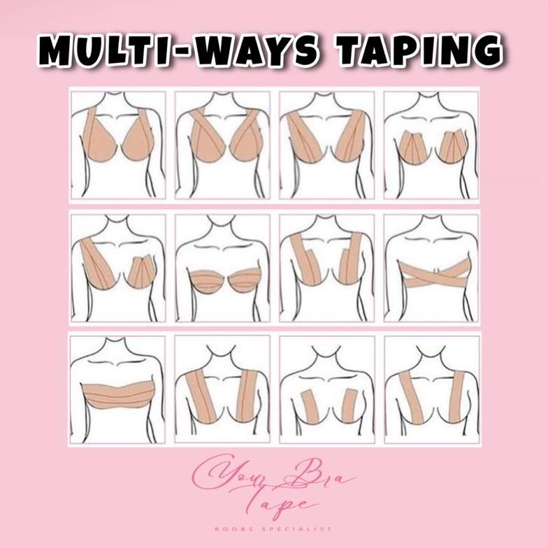 Your Bra Tape Full Set Cpmplete/Boobs Tape/Solatip BH/Isolasi Bra Pakaian