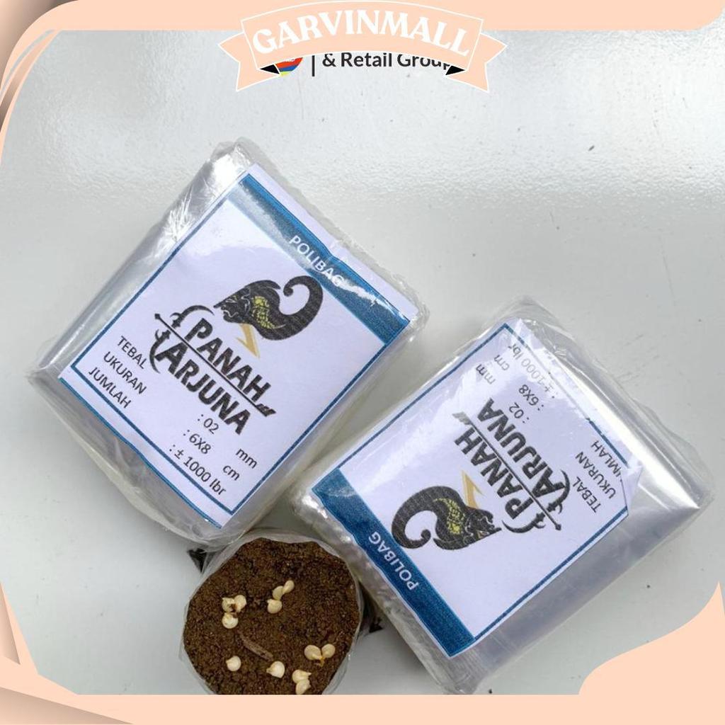 Polybag Semai 6X7 Plastik Semai/Polybag Benih 1Ikat= 1000Pcs Polybag Cabai Promo