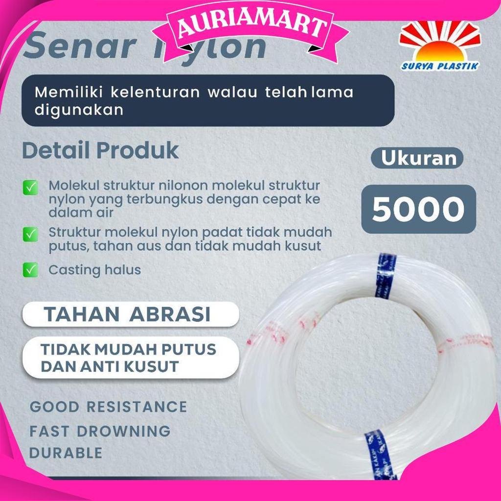 Senar Cap Ikan Kakap  Ukuran 5000 (140)  Per Roll /Tali Senar Pancing / Senar Layangan Ori