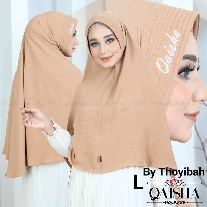 DF283>> Khimar Crinkle Airflow pet non pet Size L