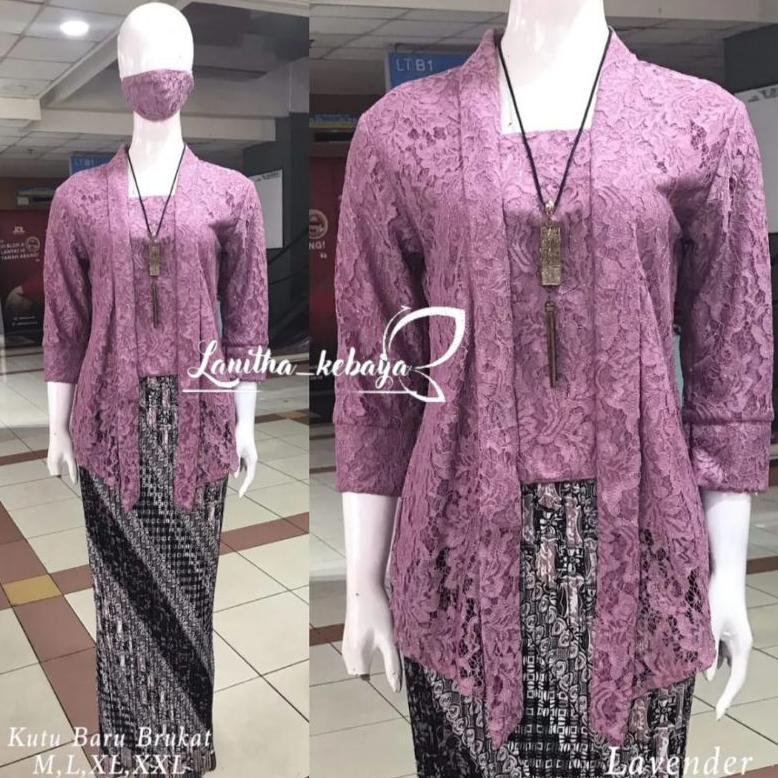 Ready Set Kebaya Kutubaru Brokat Kebaya Wisuda Kebaya Kartini Atasan kebaya Kutubaru Kebaya Modern B