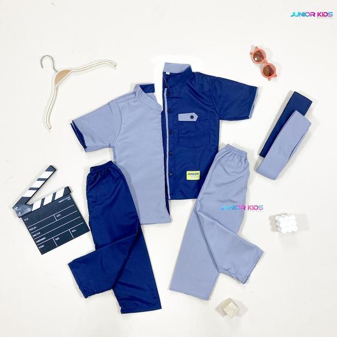 DF233>> Junior Kids - Adam Set Koko Anak Tanggung Usia 1-15 Tahun (Free Bonus peci Saat Live Tiktok)