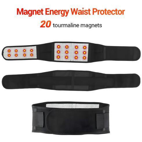 Korset Lumbal Terapi Pinggang Saraf Kejepit Sabuk Tourmaline Pemanas Penghangat Nyeri Pria Wanita