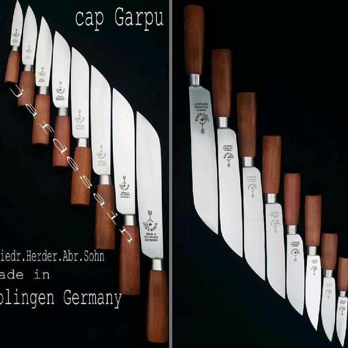 BROOK Pisau Cap Garpu Asli 10 Inch Pisau Sembelih Bilah 26 Cm Original Made In Solingen Germany Kayu