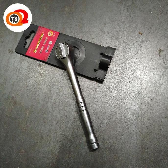 Rachet handle 1/4 inchi - Gagang sok rachet kecil Maxpower -