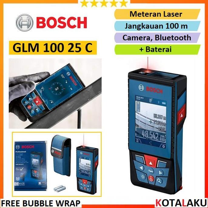 SHANKS- Meteran Laser 100m Ukur Jarak Digital Range Finder Bosch GLM 100 25 C