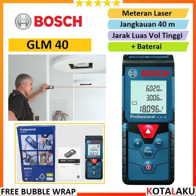 SHANKS- Meteran Laser 40m Alat Ukur Jarak Digital Bosch GLM 40 GLM 4000 AI482