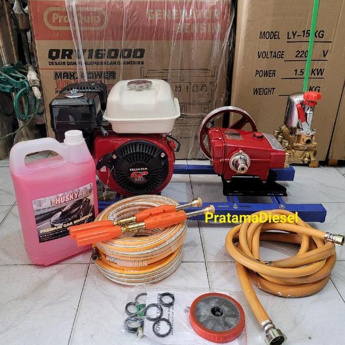 LOLOPECHKA Steam HONDA GP160 Bensin +Power Sprayer 30+Sasis Tebal Siap Pakai