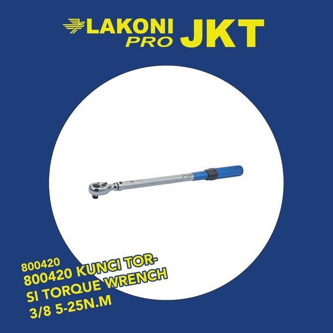 800420 LAKONI PRO KUNCI TORSI TORQUE WRENCH 3/8 5-25N.M