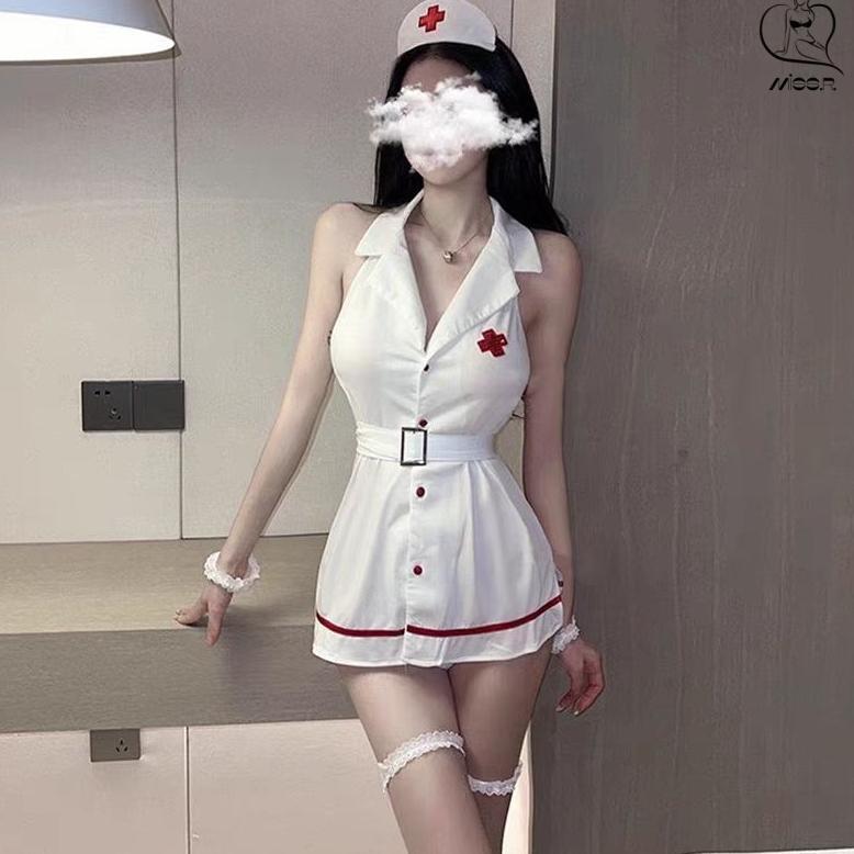 Lingerie bermain peran piyama seksi piyama klub malam wanita piyama seksi tanpa punggung Pakaian
