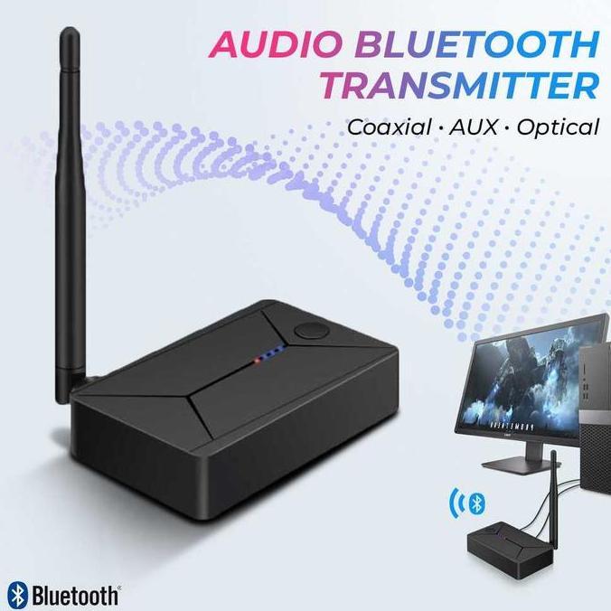 JAIDEE Bluetooth Audio Transmitter BT 5.0 Stereo Coaxial AUX Optical Toslink - TX13