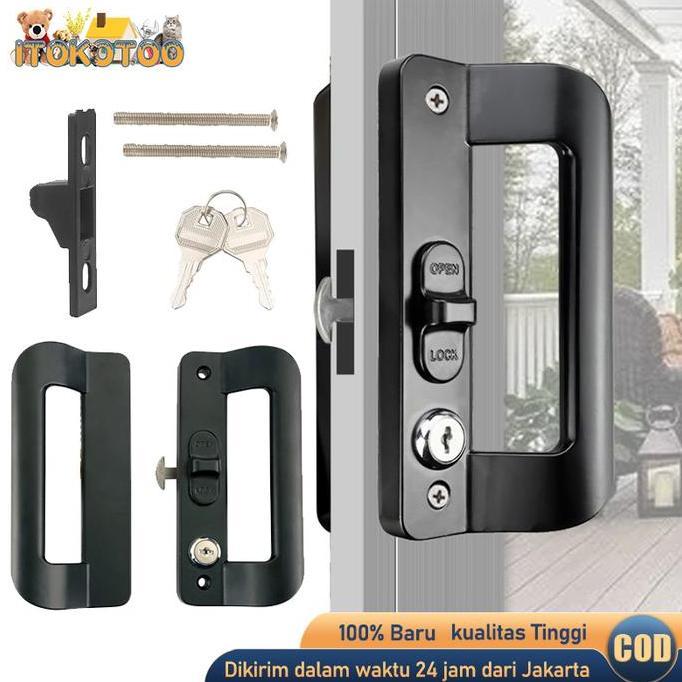 Handle Pintu Sliding Aluminium Gagang Pintu Geser Tarikan Pintu GOL