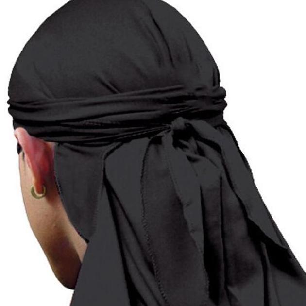 Durag Kepala Ban Durag Ekor Panjang Hip Hop Topi Durag Ikat