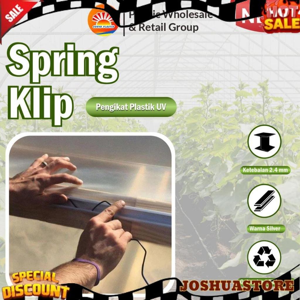 COD Penjepit Plastik UV / Spring Klip Alat Pasang Plastik UV