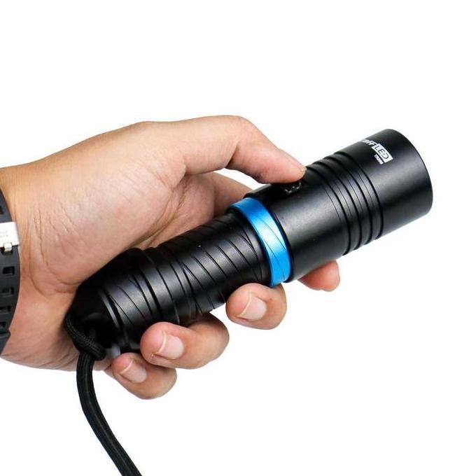 Senter Selam Scuba Diving Led Xm-L2 Multiguna Waterproof Ipx8 100M