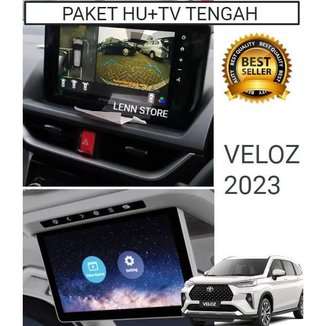 Paket Screen Guard Pelindung Layar HU + TV Tengah Toyota Veloz 2023