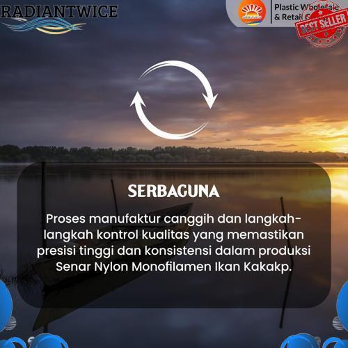 Terlaris Senar Cap Ikan Kakap  Ukuran 1000 (70)  per Roll /Tali Senar Pancing / Senar Layangan