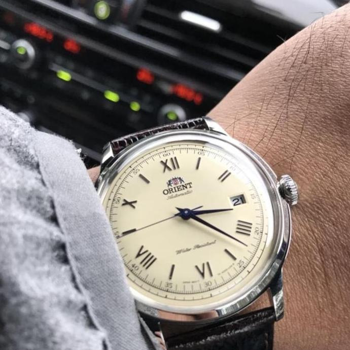 Orient FAC00009N Bambino 4 Classic Vintage Yellow Dial Kulit CoklatTua