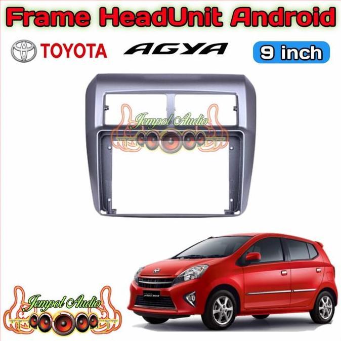 Head Unit Android DHD 9 Inch OEM Ayla/Agya Layar Ips murah