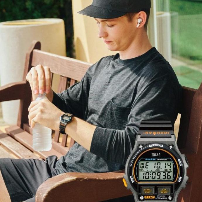 TIMEX IRONMAN Triathlon 8 Lap BEAMS Japan Indiglo 100 meters BNIB JDM
