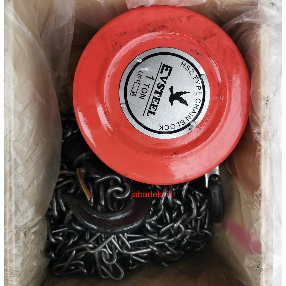 CHAIN BLOCK 1 TON 5 METER TAKEL KATROL KEREKAN 1 TON 5 METER Katrol