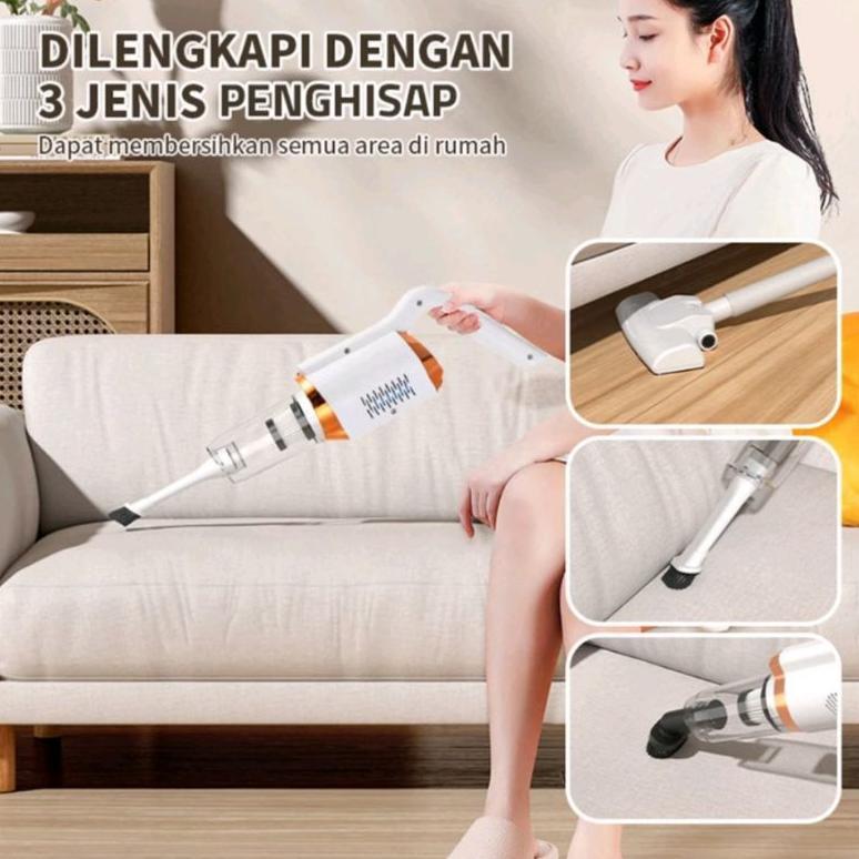 Penyedot Debu 3in1 Serbaguna Vacuum Cleaner Portable Wireless Pembersih Debu Penyedot Debu Mobil pen