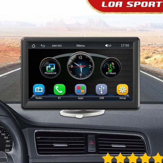 Layar Monitor Mobil 7 Inch Touchscreen Multimedia Android Auto CarPlay murah