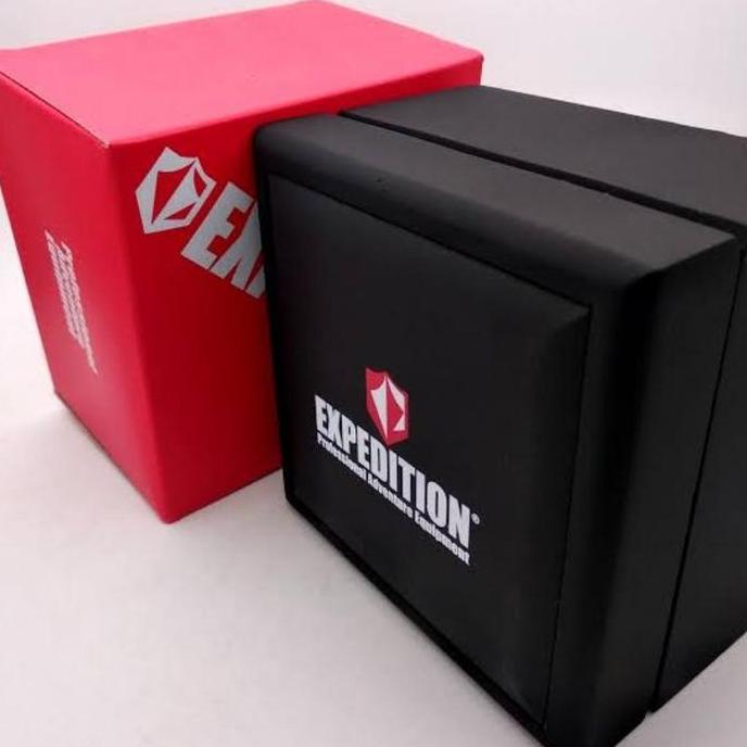EXPEDITION E6815 E 6815 JAM PRIA ORIGINAL LEATHER STRAP SILVER BLACK