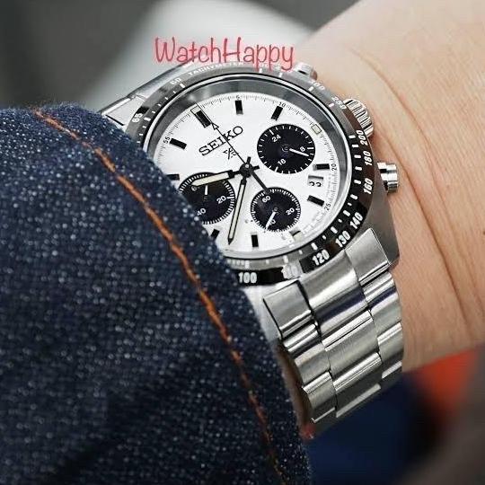 Watchhappy SEIKO Prospex ORIGINAL SSC813P1 Solar Chrono PANDA SSC813