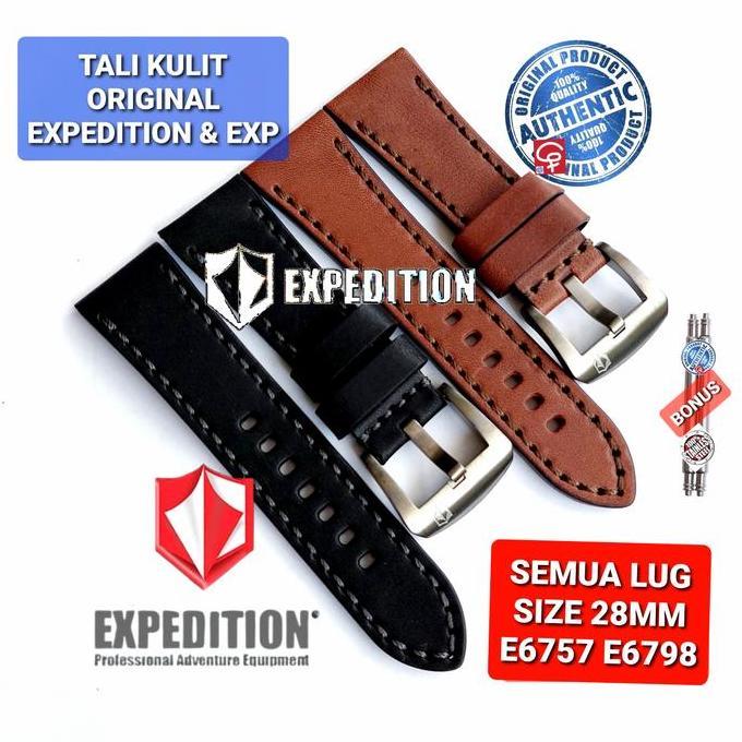 STRAP TALI JAM TANGAN EXPEDITION ASLI ORIGINAL 100% E6757 E 6757 28MM