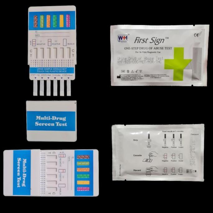 Ready stock Alat test narkoba- 6 parameter, alat tes urine narkoba-6p sudah AKL