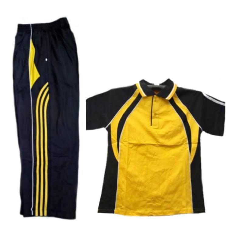 Kaos Wangki Seragam Senam Lengan Pendek Terbaru // Stelan Kaos dan Celana Trening  Pria Wanita