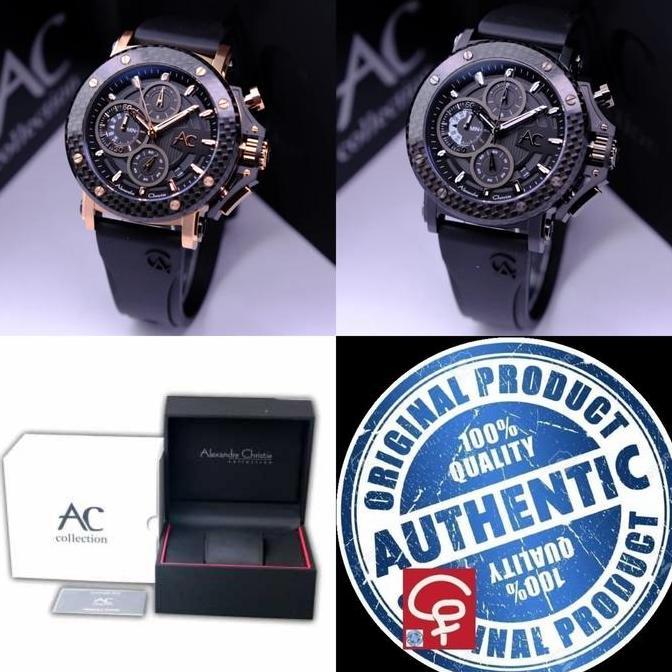 ALEXANDRE CHRISTIE AC9205 AC 9205 CARBON BLACK RANTAI ORIGINAL terlaris
