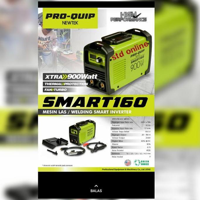 TEASEL mesin las listrik inventer Smart160 pro quip