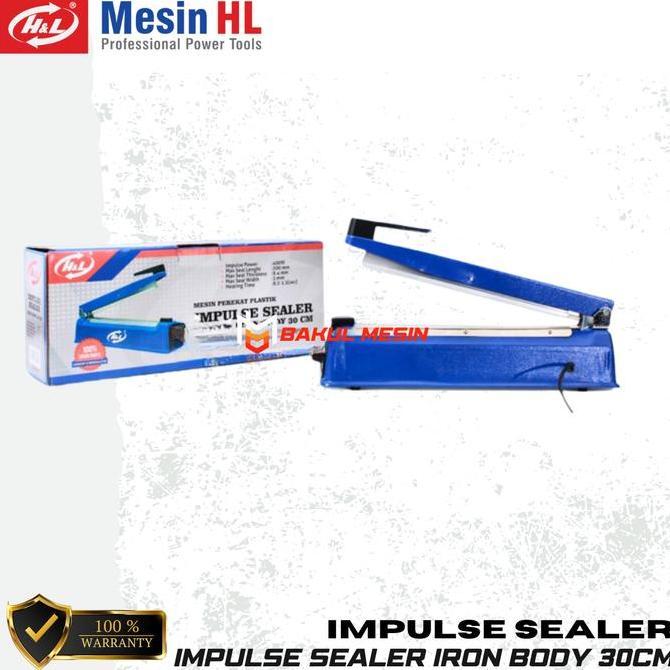 TEASEL H&L IMPULSE SEALER Alat Press Plastik Impulse Sealer Iron Body - 30CM